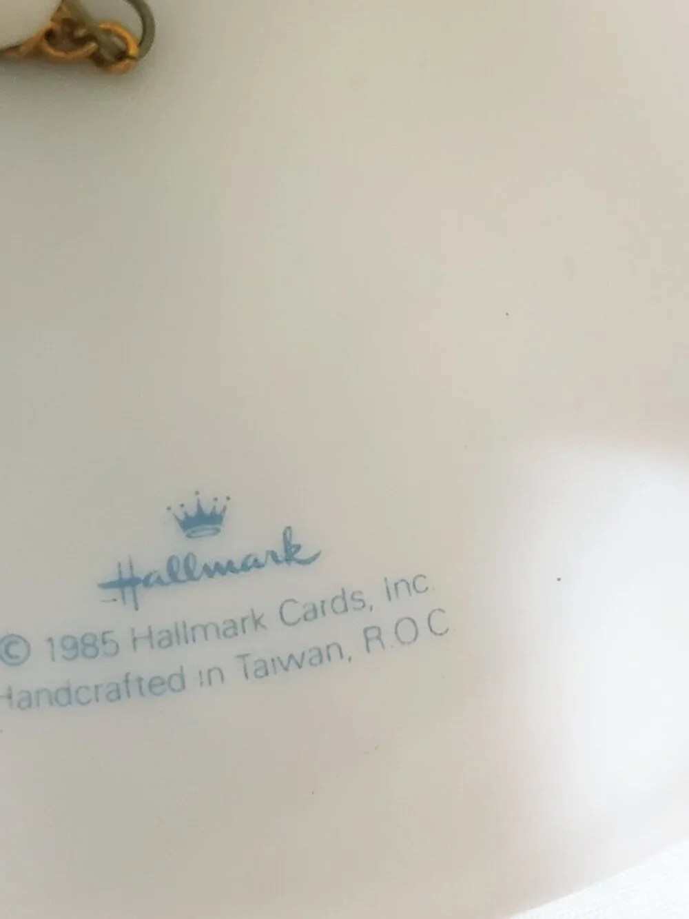 Christmas Bell Mother and Dad Ornament 1985 Hallmark 3